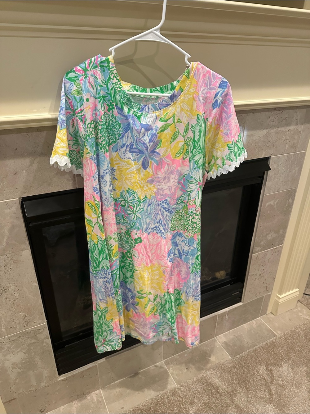 Lilly Pulitzer Pastel Floral Short Sleeve Tee